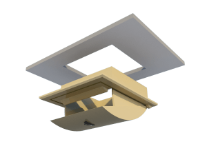 Ventilation for poultry and pig housing - ceiling inlet 160-PD-C mounting - TPI-Polytechniek