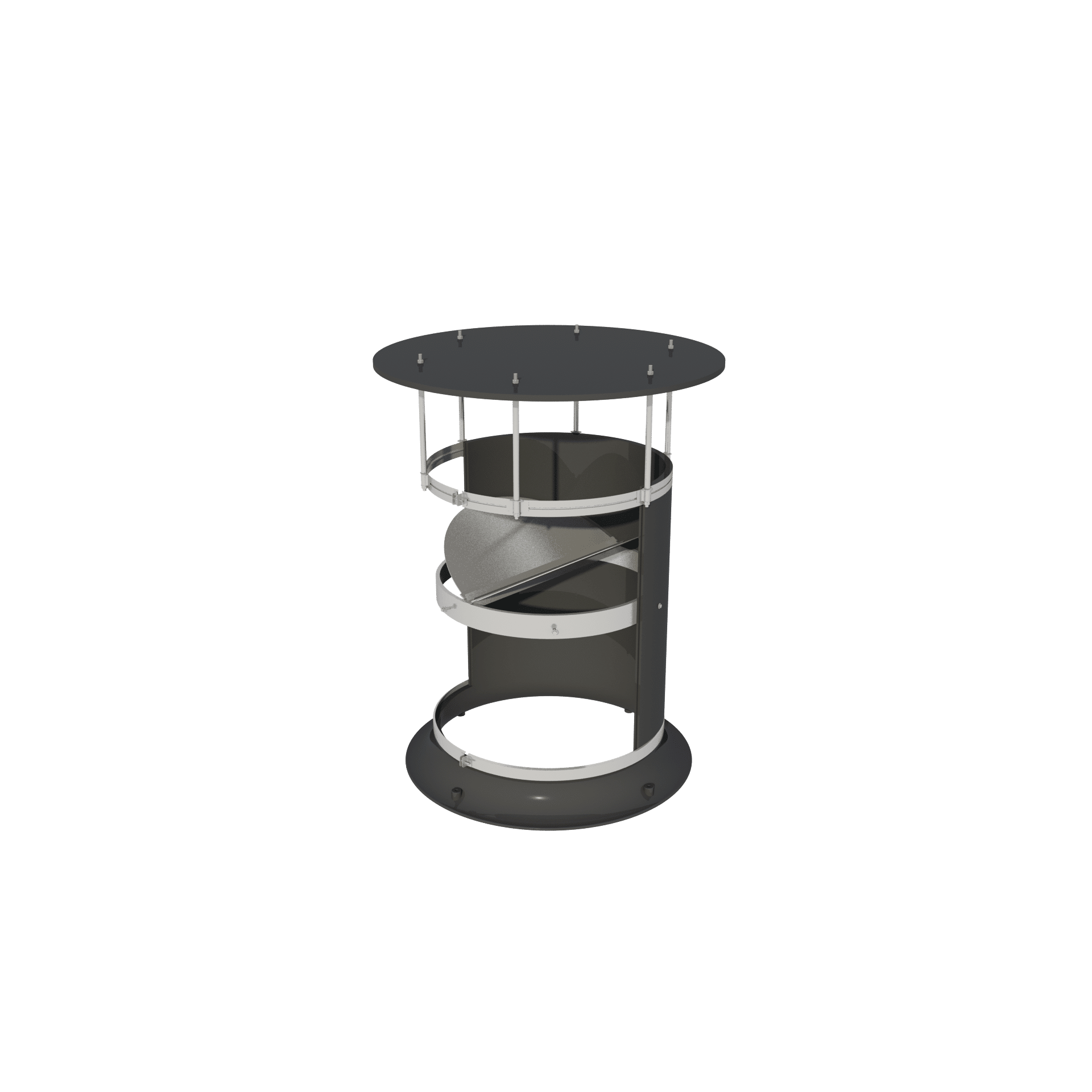 Exhaust chimney with rain cap - TPI-Polytechniek